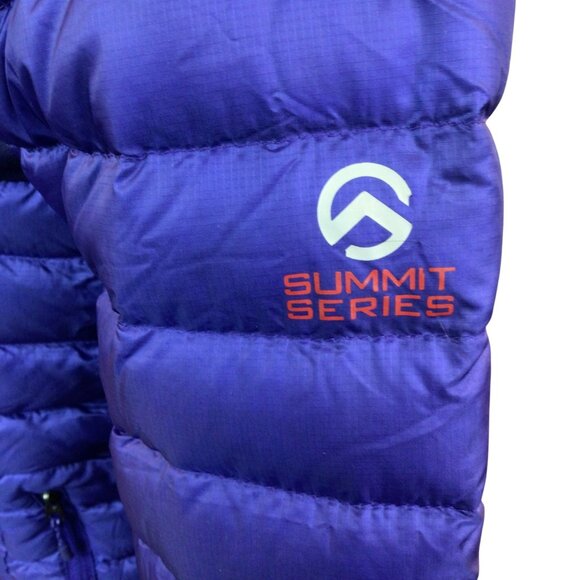 North Face Summit Series Jacket Women XS Purple 800 Pro Down Hooded Pertex Quant - Picture 11 of 16
